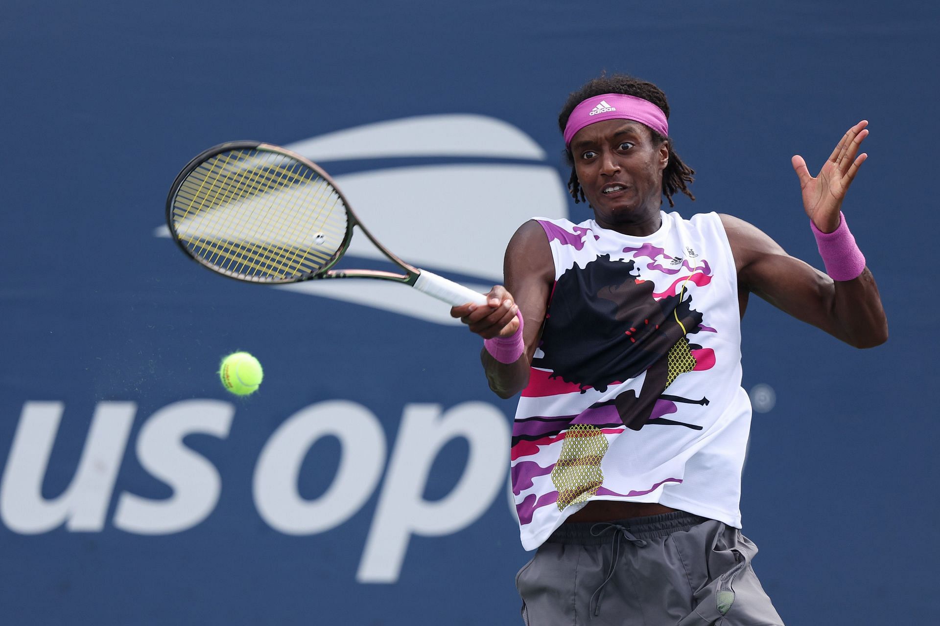 Mikael Ymer in action at the 2022 US Open.