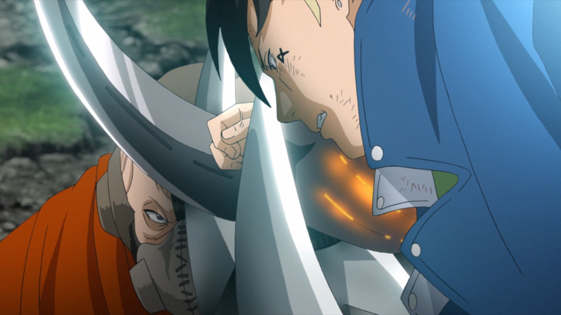 Kawaki vs Garou as seen in the anime (image via Studio Pierrot)