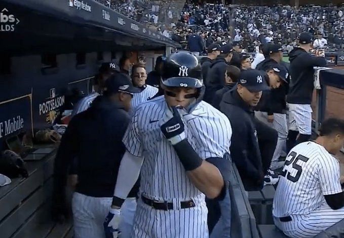 New York Yankees fans convinced Aaron Judge's home run celebration clearest  signal yet that he will remain a Yankee next season