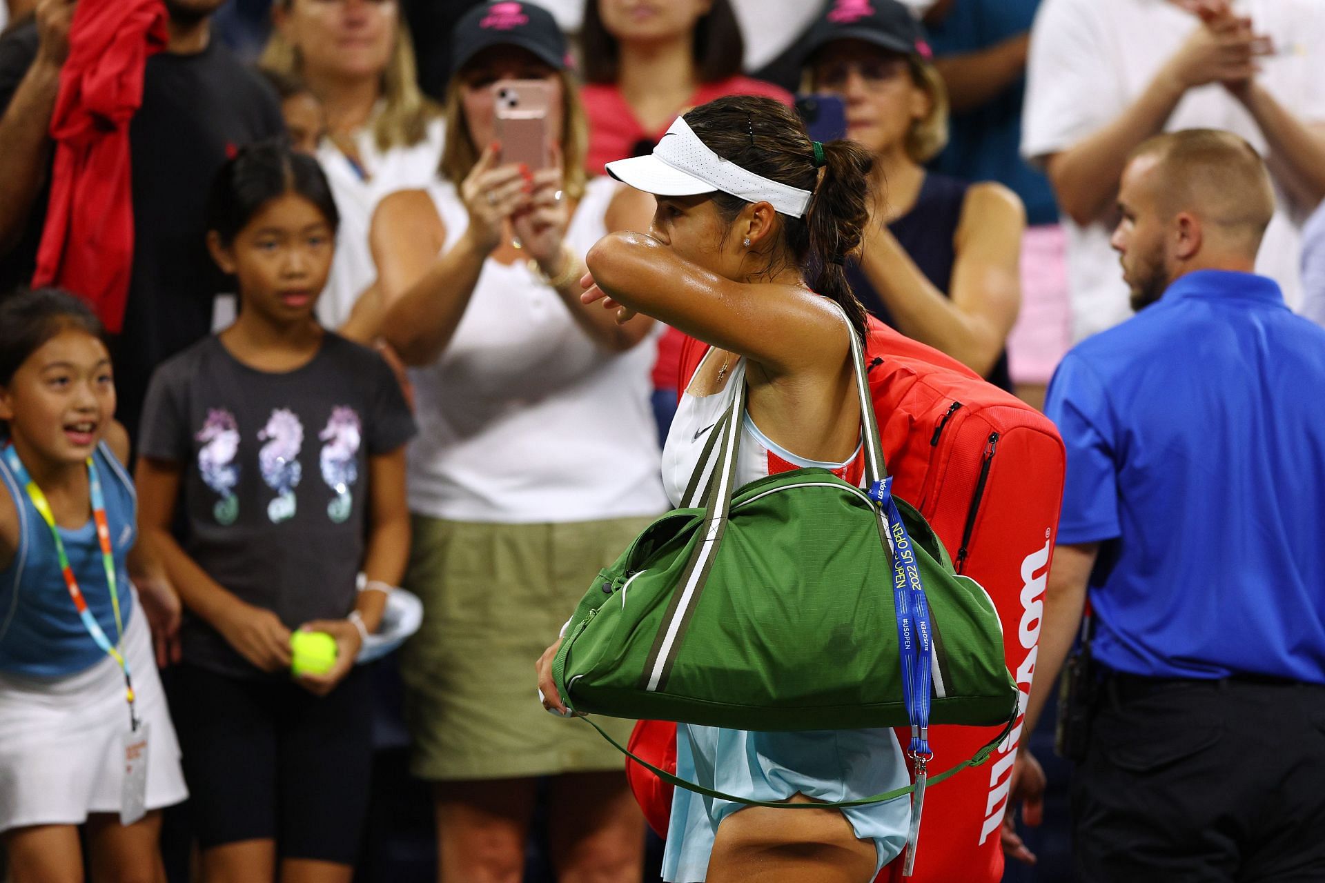 Emma Raducanu pictured at the 2022 US Open.