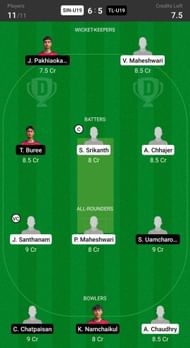 Singapore Under 19 vs Thailand Under 19 Fantasy suggestion #1