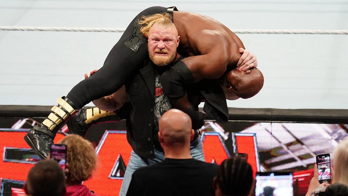 Brock Lesnar and Bobby Lashley kicked off WWE RAW