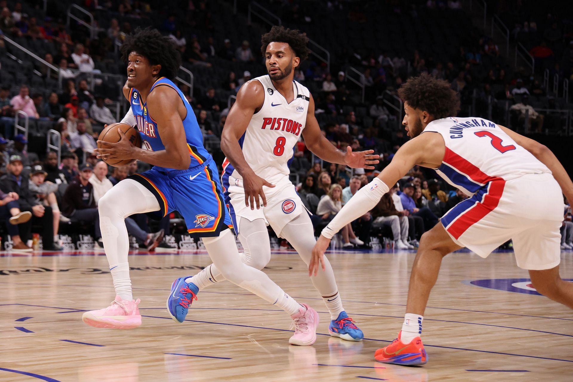 Oklahoma City Thunder v Detroit Pistons