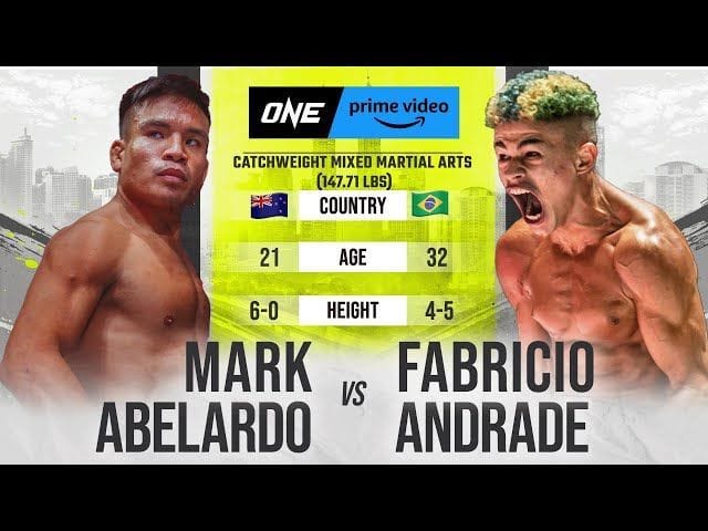 Fabricio Andrade’s first fight in ONE against Mark Abelardo