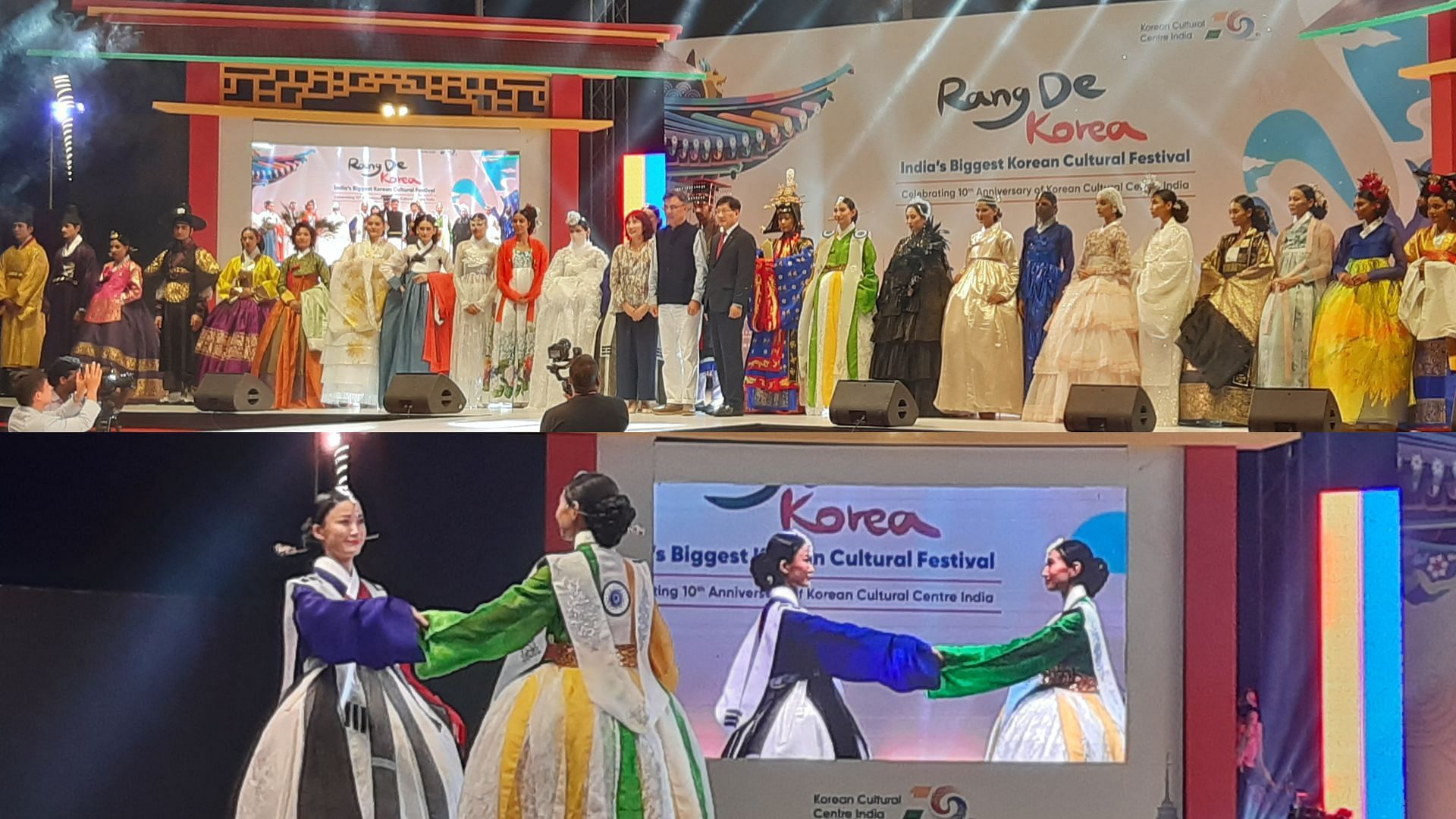 A glimpse of the Hanbok Fashion Show (Image via Sportskeeda)