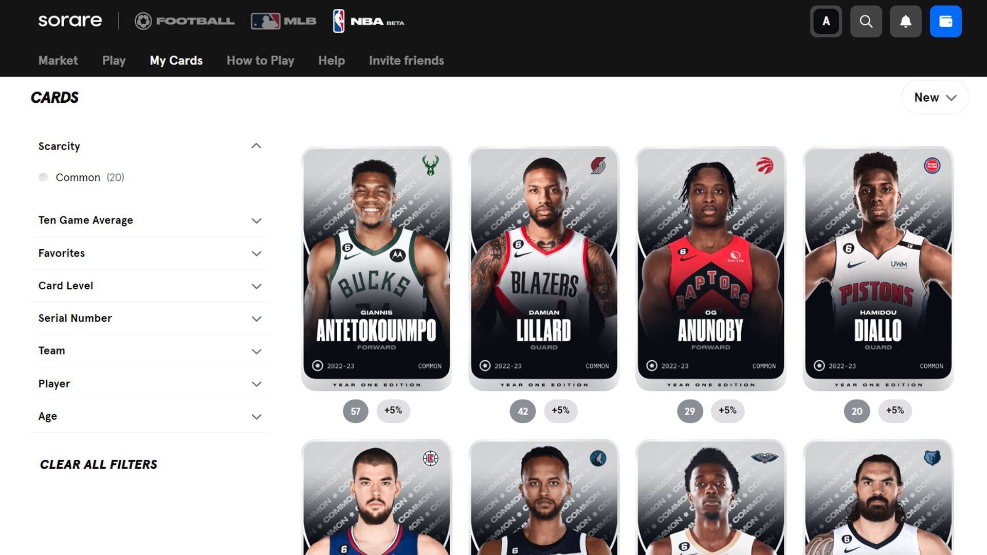 Sorare&#039;s NBA fantasy game looks amazing (Image via Sorare)