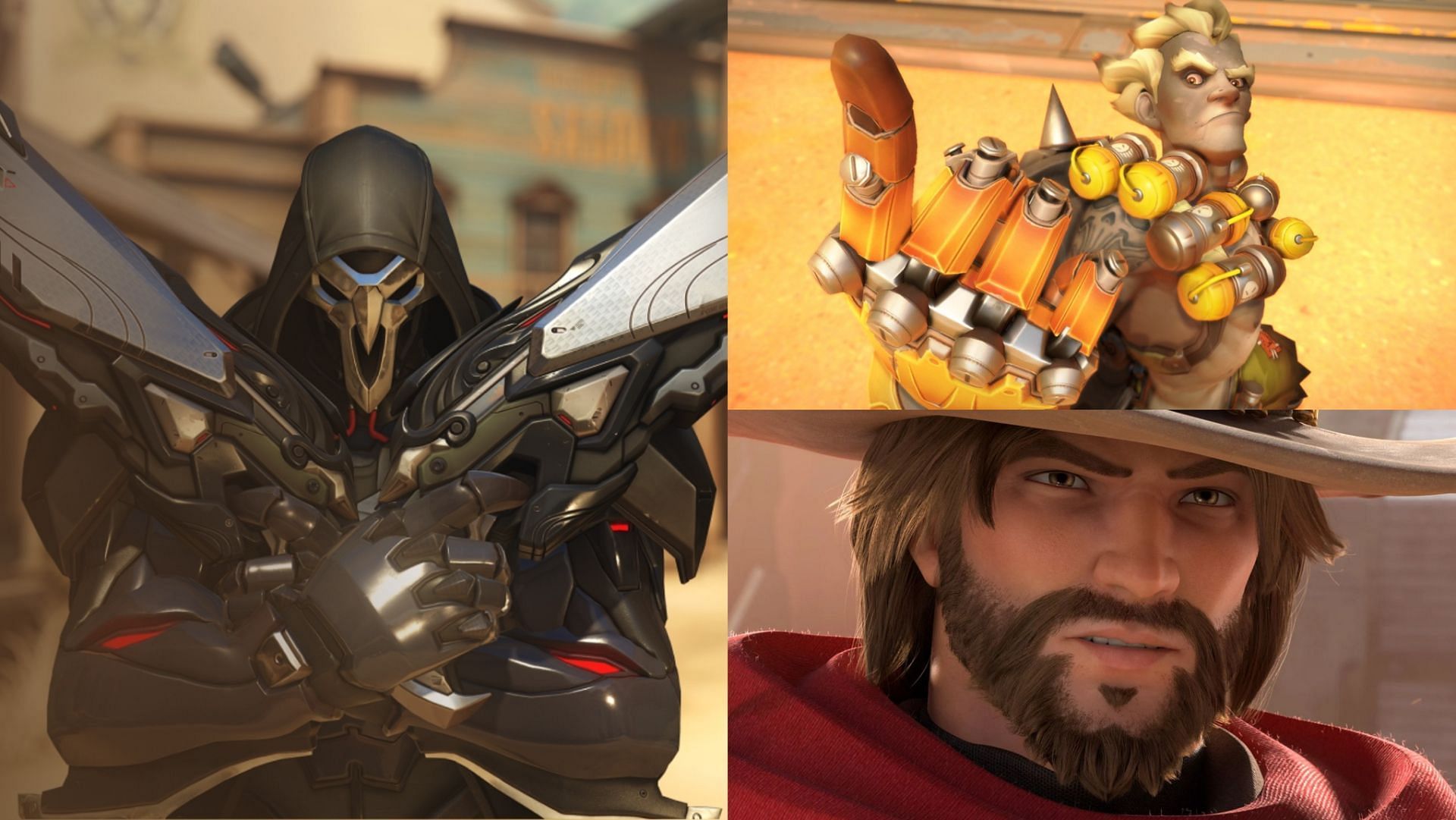 B-Tier Damage Heroes in Overwatch 2 (Images via Blizzard)