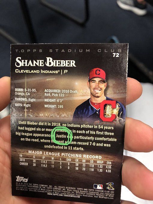 Justin Bieber sports 'Not Shane Bieber' jersey in ongoing joke with  Cleveland Indians pitcher