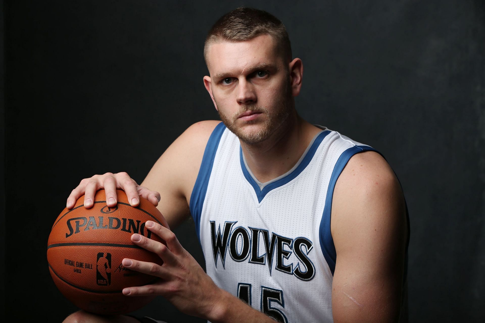 Cole Aldrich playing for the Minnesota Timberwolves
