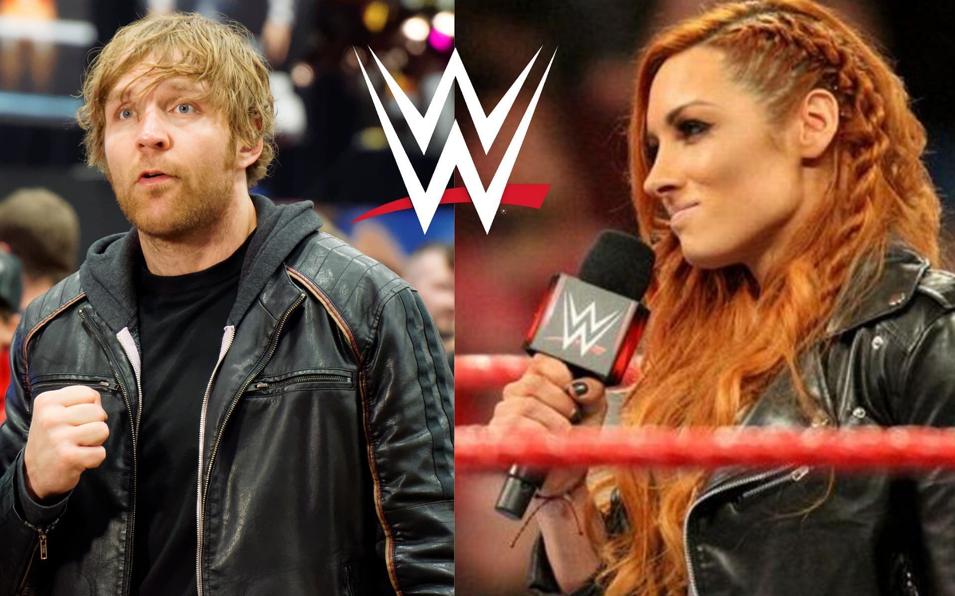 [Left]: Jon Moxley (fka Dean Ambrose) [Right]: Becky Lynch