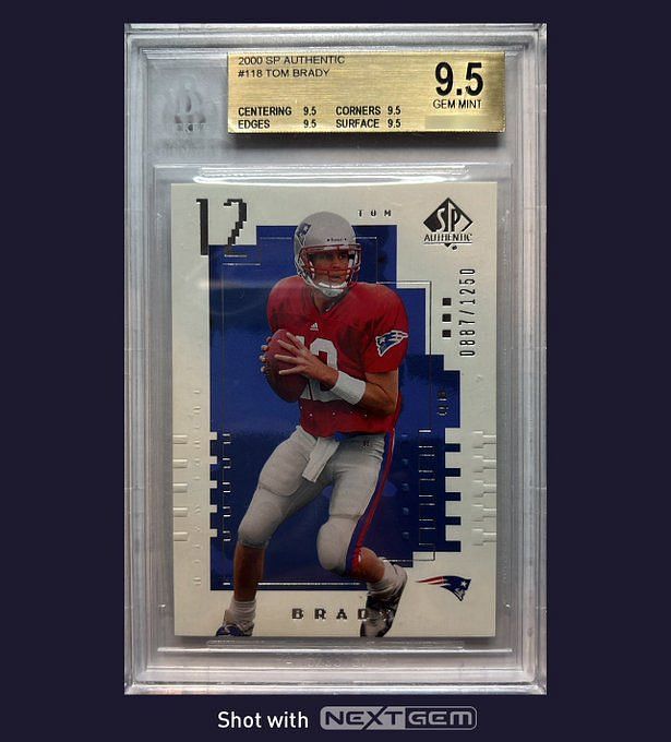 Holy Grail' Of Tom Brady Rookie Cards Gets Record $2.25