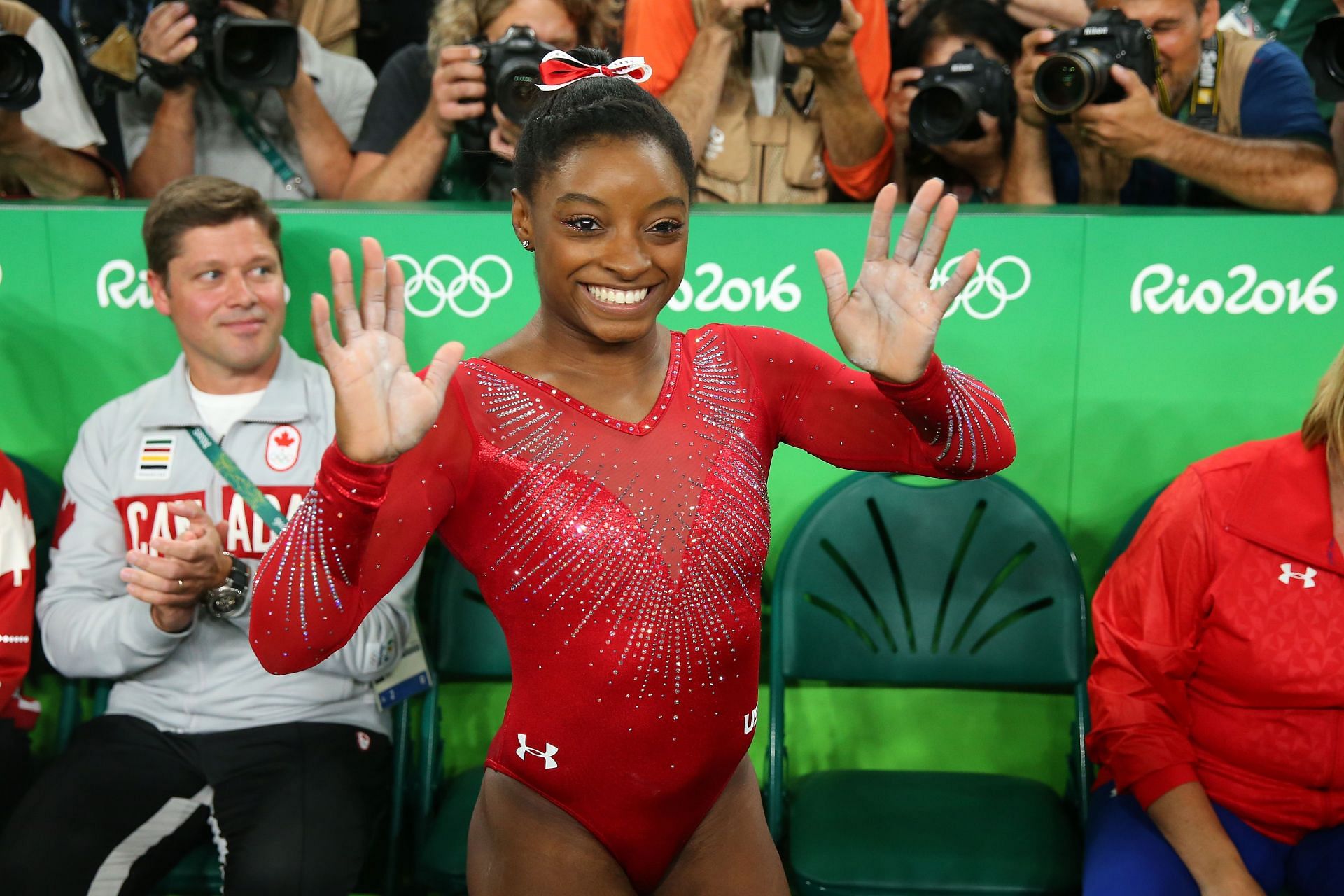 Simone Biles during the 2016 Rio Olympics
