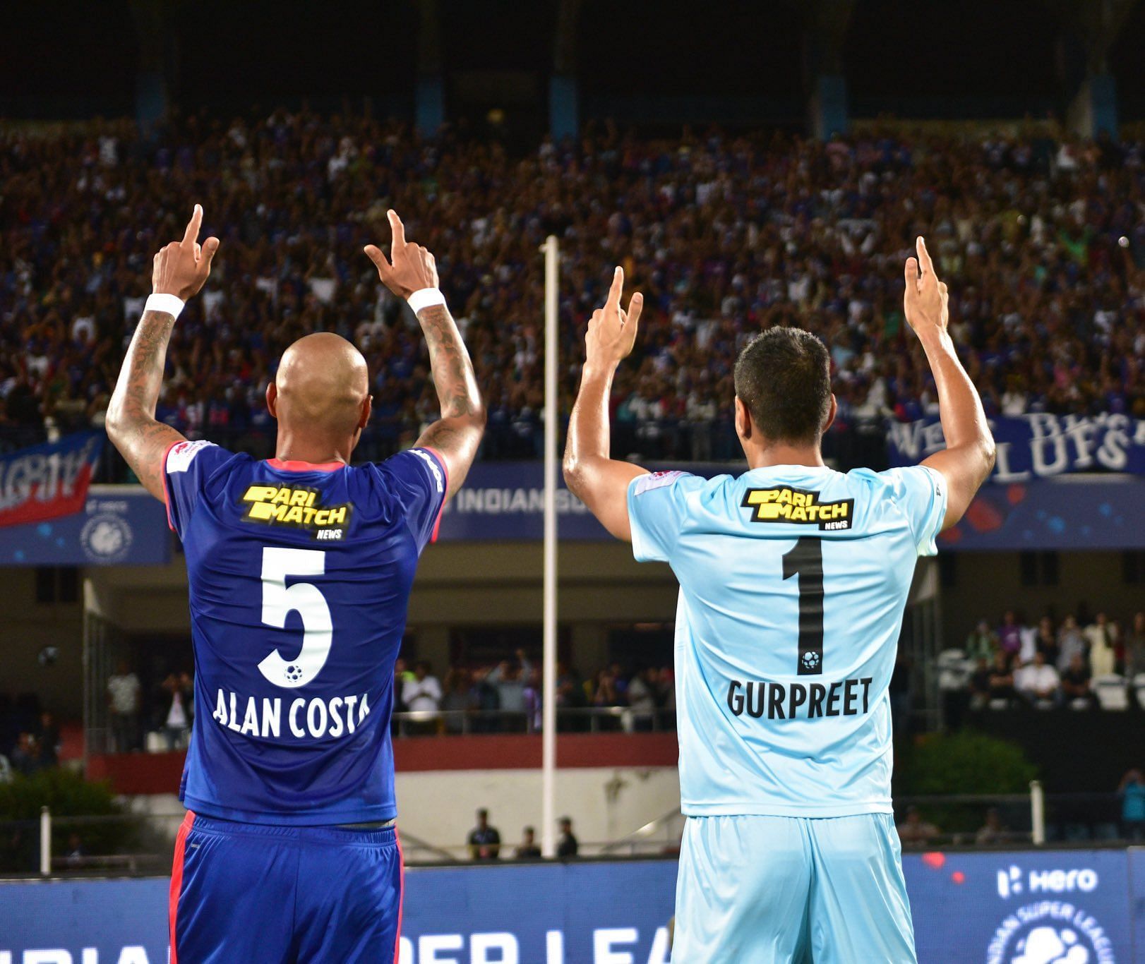 Can this duo help Bengaluru FC keep a shutout in Chennai? (Image Courtesy: Bengaluru FC Twitter)