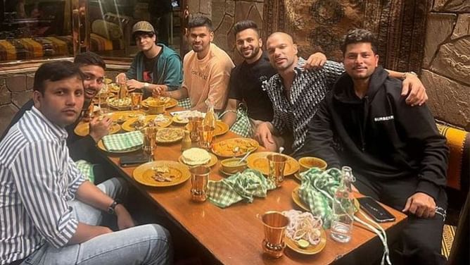 IND vs SA 2022: "Dinner time with boys"- Shikhar Dhawan enjoys outing with teammates ahead of series decider
