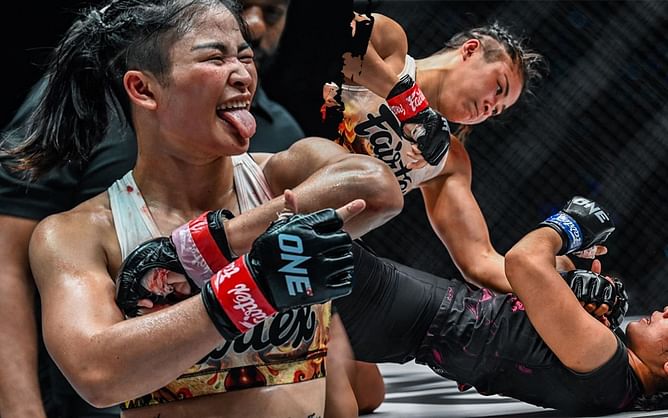 Stamp Fairtex outlasts Jihin Radzuan in action-packed atomweight war