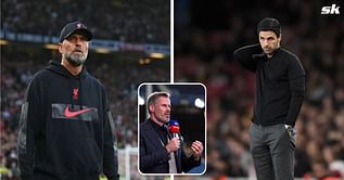 "Klopp's greatest victories at Liverpool have come when his team make the pitch smaller" - Jamie Carragher explains how the Reds could line up against Arsenal