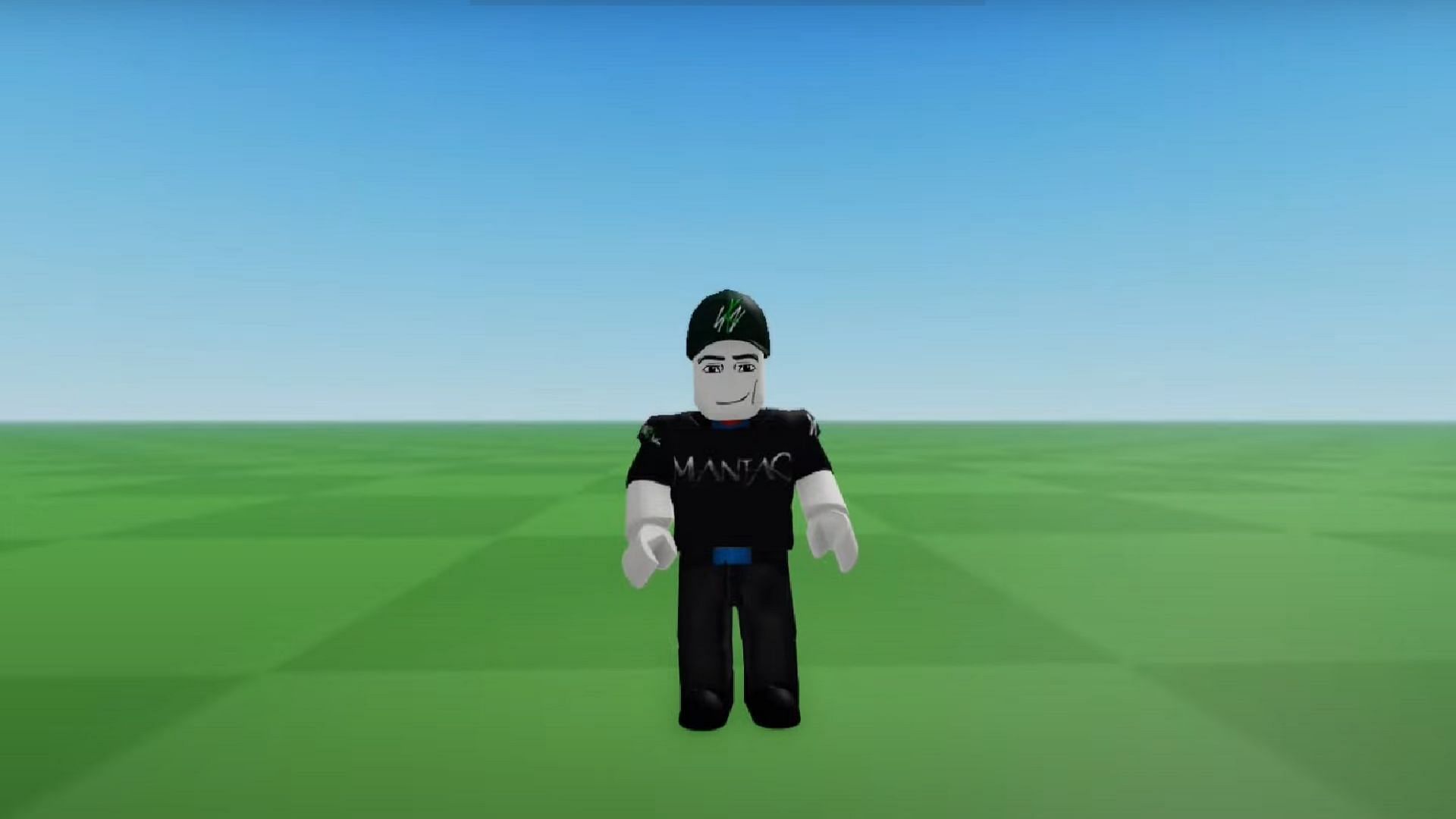 Maniac Tee when equipped (Image via RBXNEWS)