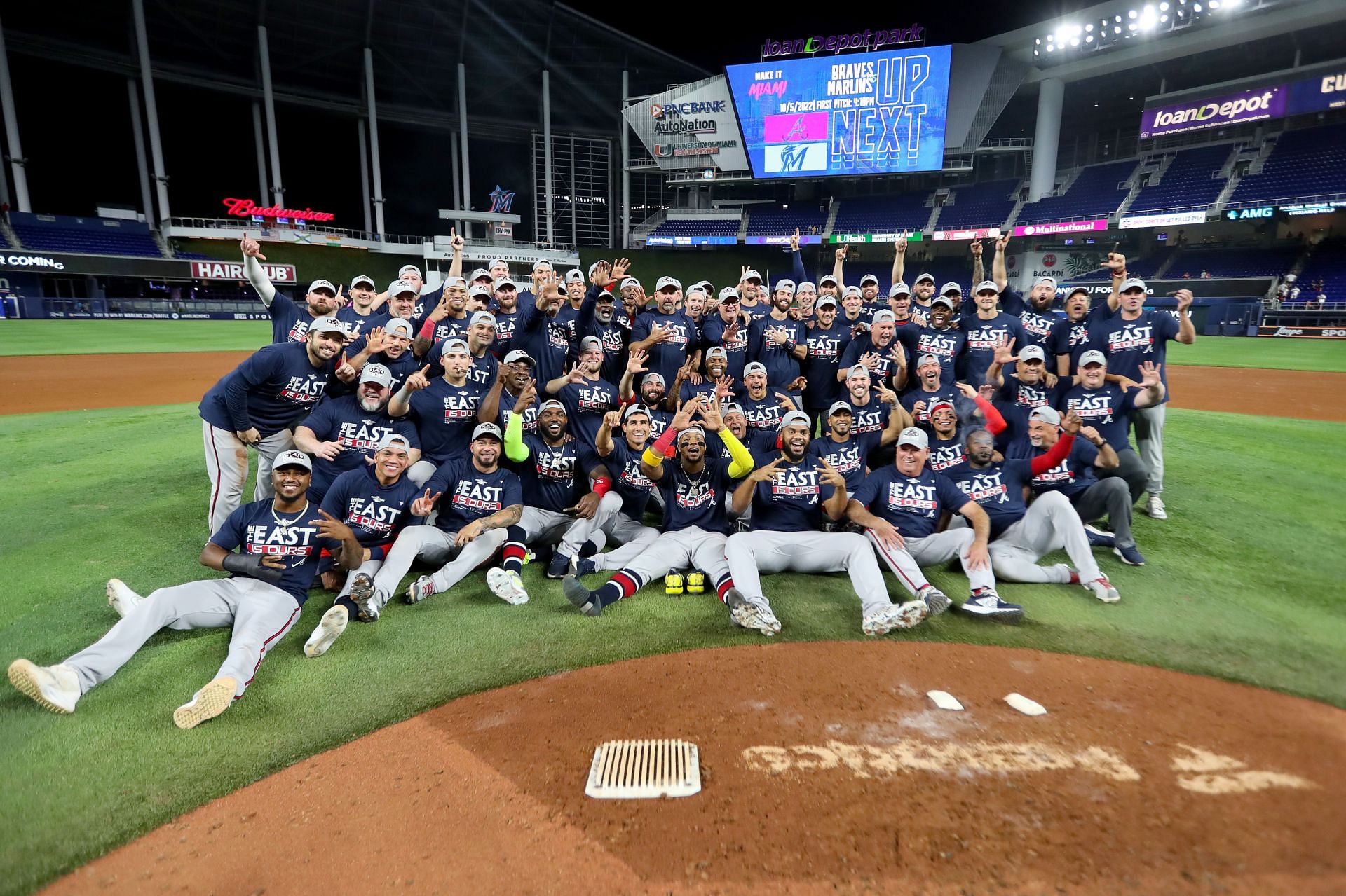 The Braves clinched the NL East title stunning the Mets in an action-packed season.