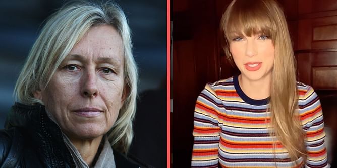 "What an utter pr**k" - Martina Navratilova hits out at American conservative political commentator for sexist remarks aimed at Taylor Swift