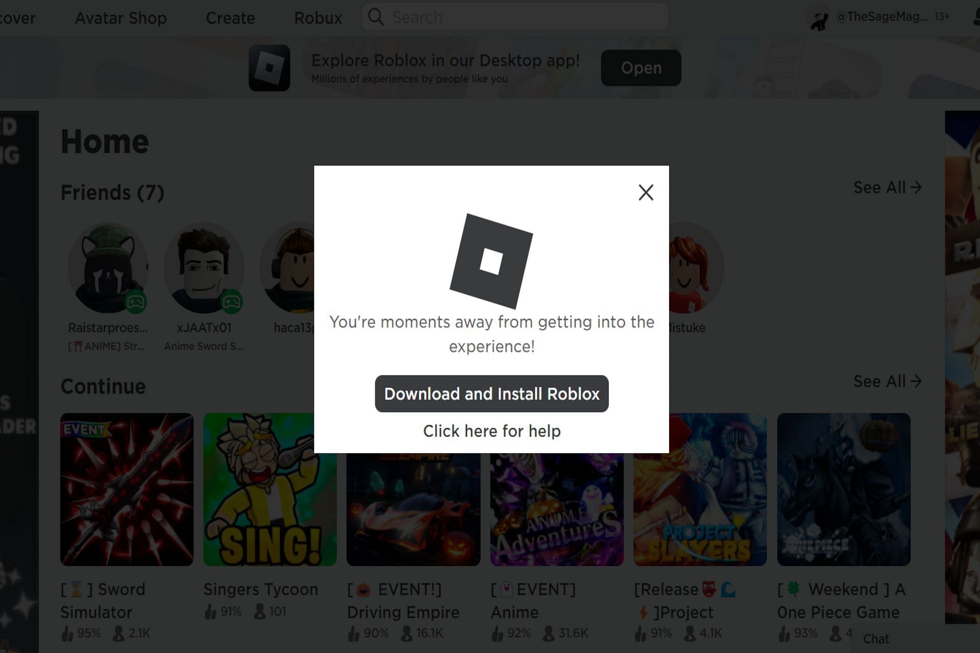 New Roblox Update for Switching Profiles! 