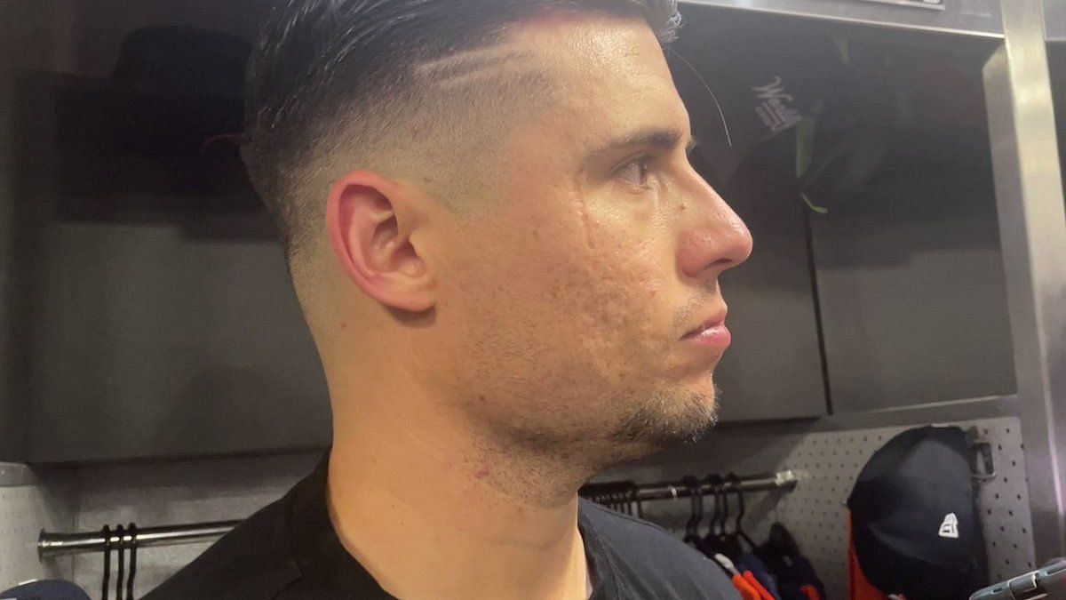 MLB umpire to Houston Astros' Aledmys Diaz: You f****n leaned right into  it