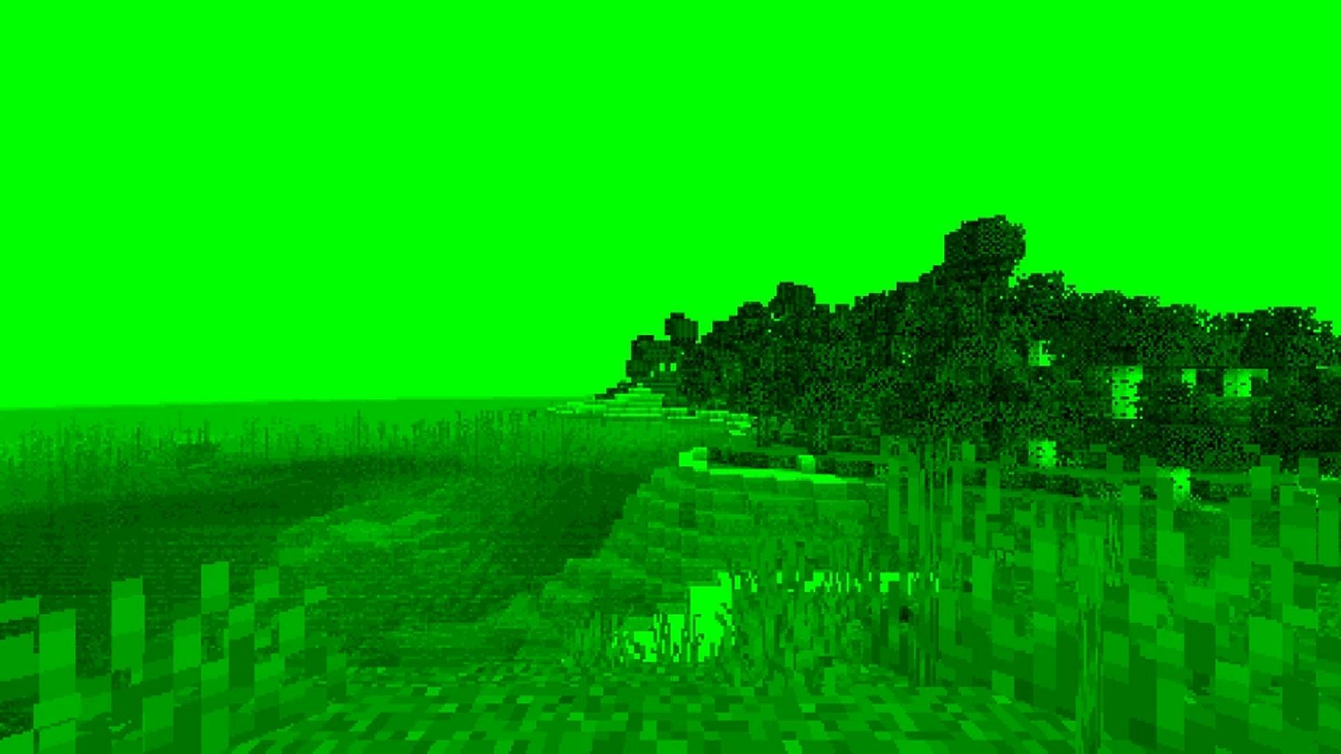 A Creeper's view in Java Edition spectator mode (Image via Mojang)