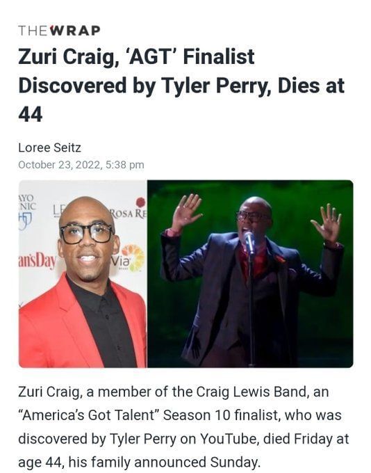Who was Zuri Craig? Tributes pour in as America's Got Talent finalist