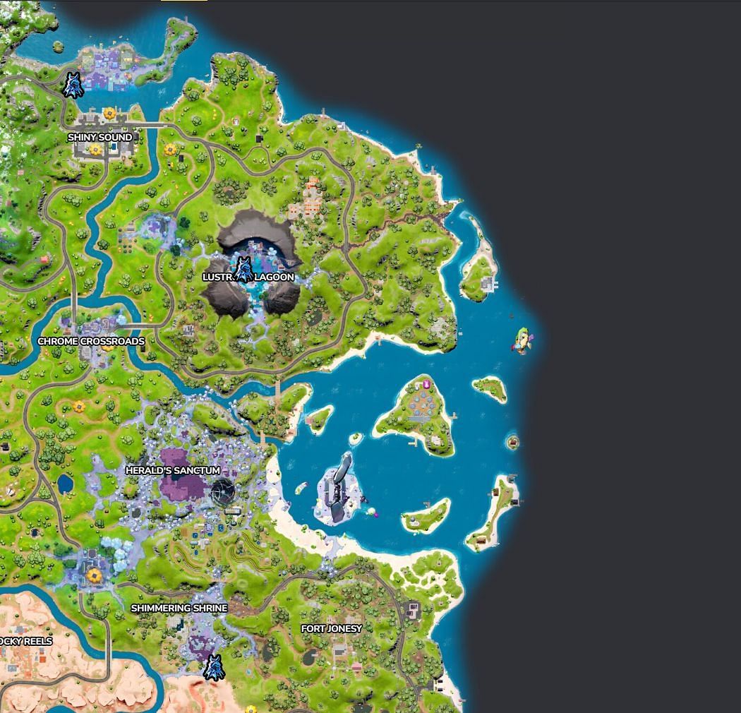 Alteration Altar locations in Grass biome (Image via Fortnite.GG)