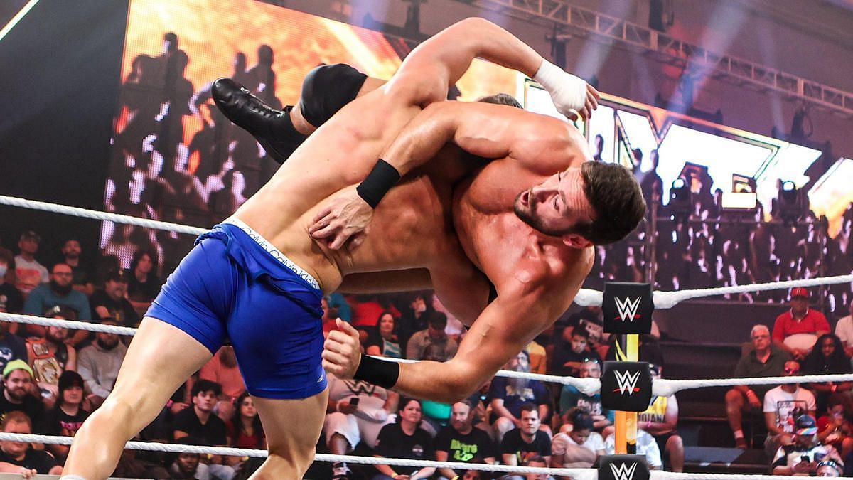 Duke Hudson was no match for Julius Creed on WWE NXT