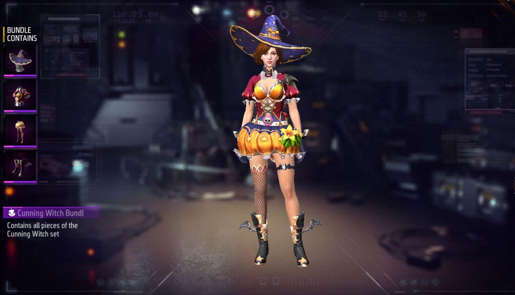 Cunning Witch Bundle in Free Fire MAX (Image via Garena)