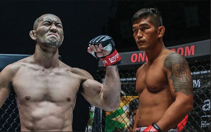 Yushin Okami (left) and Aung La N Sang (right). [Photos ONE Championship]