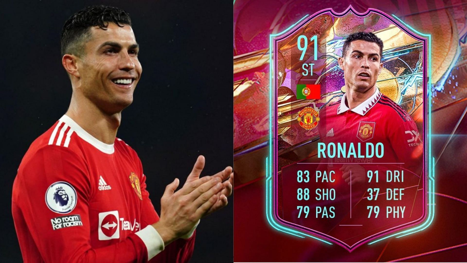 Ronaldo has received a special card in the Rulebreakers promo (Images via Getty, EA Sports)