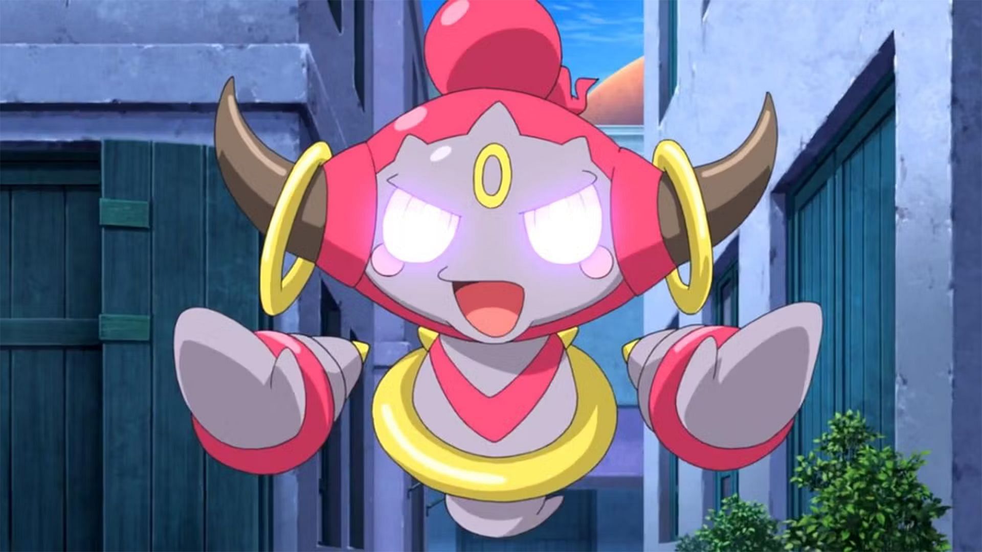 Confined Hoopa as it appears in the anime (Image via The Pokemon Company)