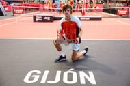 Andrey Rublev at the 2022 Gijon Open.