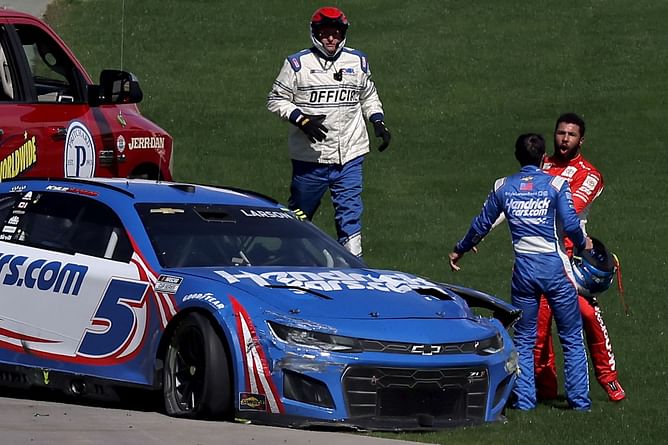 "You live and learn"- Bubba Wallace Jr. apologizes for on-track incident with Kyle Larson