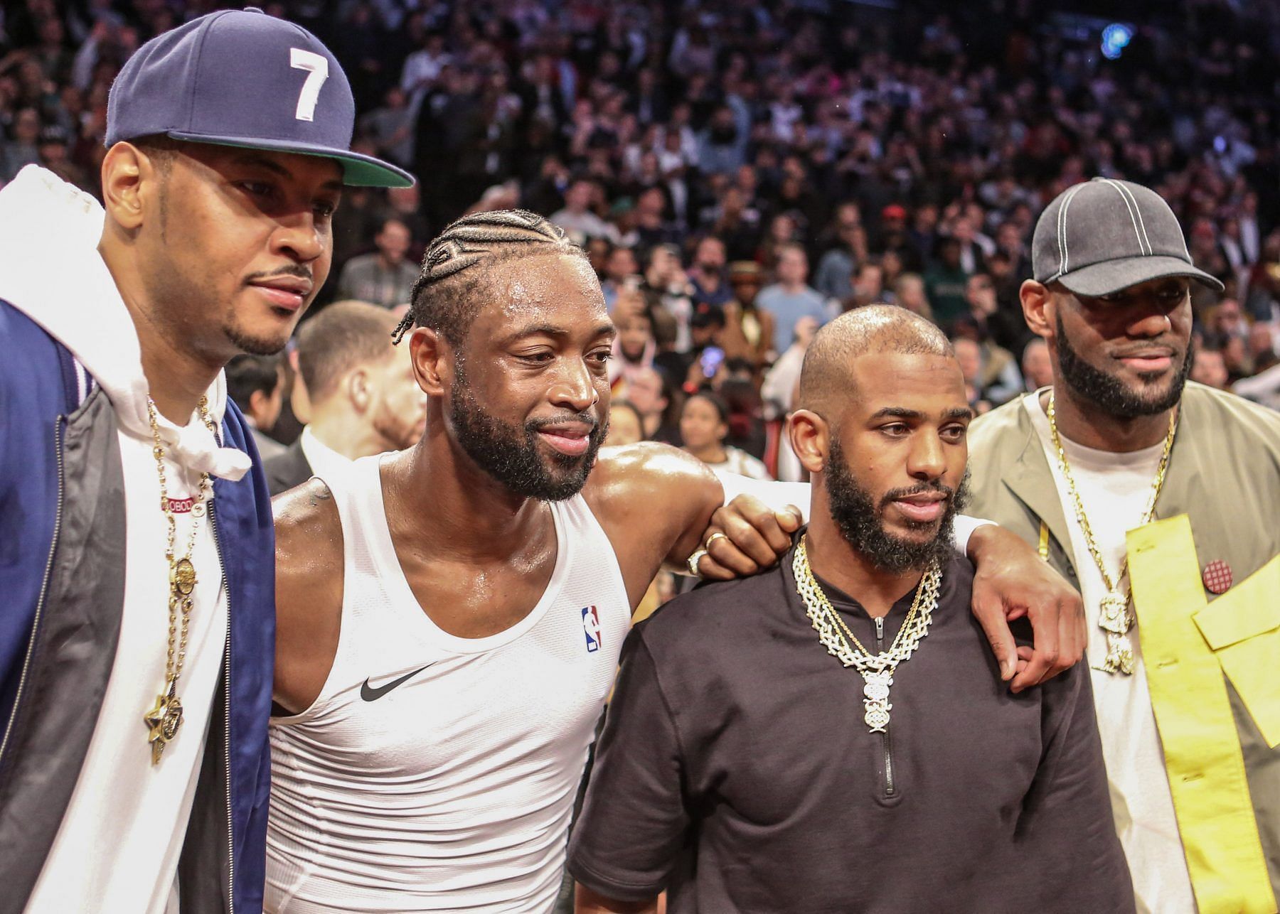 Carmelo Anthony, Dwyane Wade, Chris Paul, and LeBron James - Banana Boat Crew