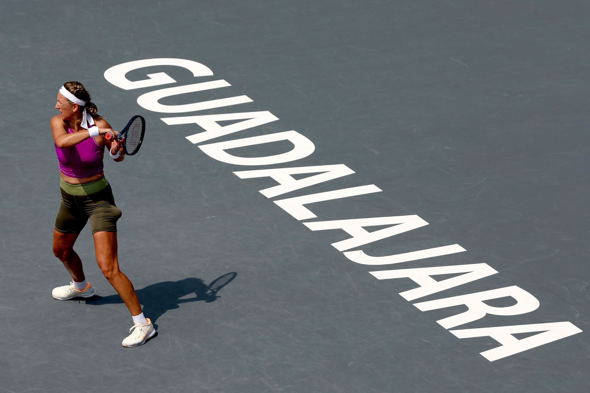 Victoria Azarenka at the 2022 Guadalajara Open.