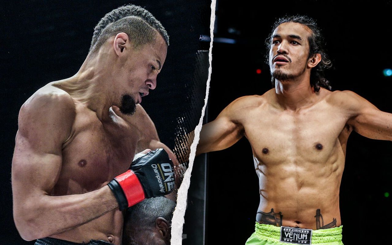 Regian Eersel (L) knows Sinsamut Klinmee (R) will bring the fight to him at ONE on Prime Video 3. | Photo by ONE Championship