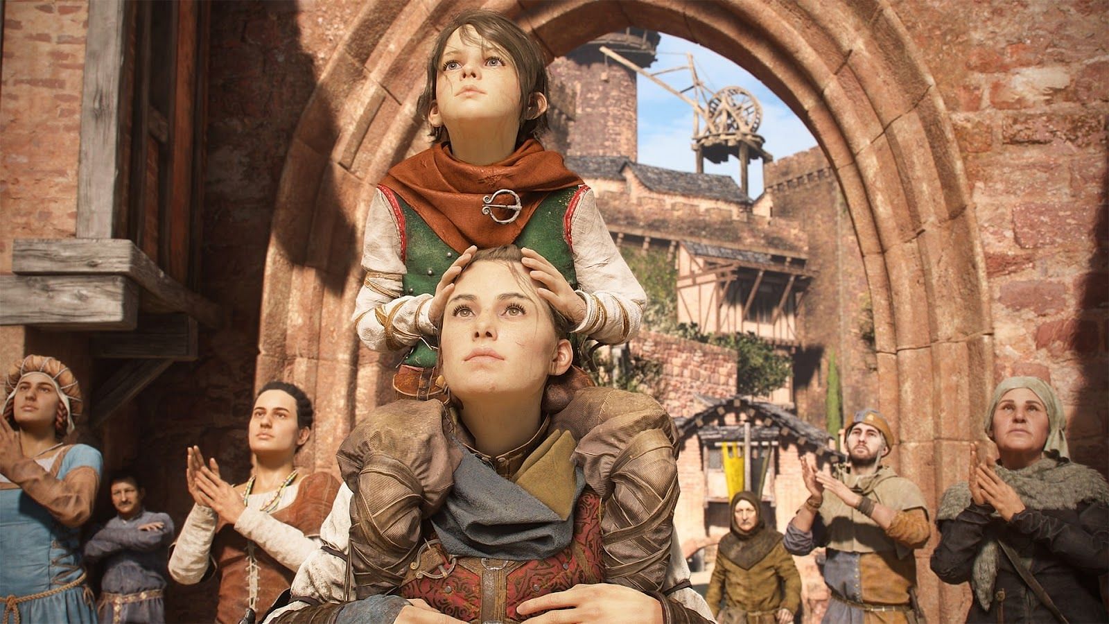 Amicia and her younger brother, Hugo, in A Plague Tale: Requiem (Image via Asobo Studio)
