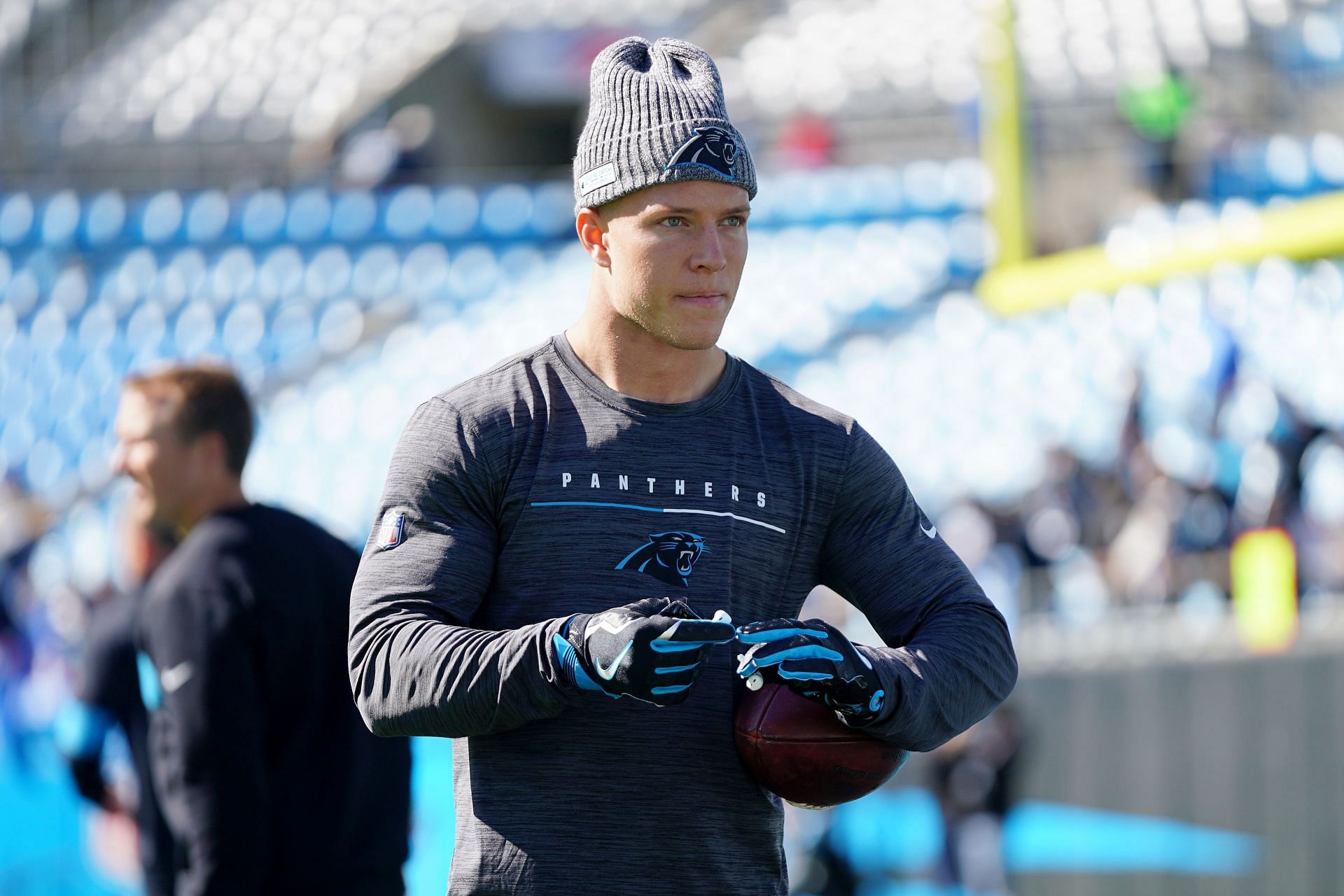 Inglewood, CA. 16th Oct, 2022. Carolina Panthers running back Christian  McCaffrey #22 on the field after the NFL football game against the Carolina  Panthers at SOFI Stadium in Inglewood, California.Mandatory Photo Credit: