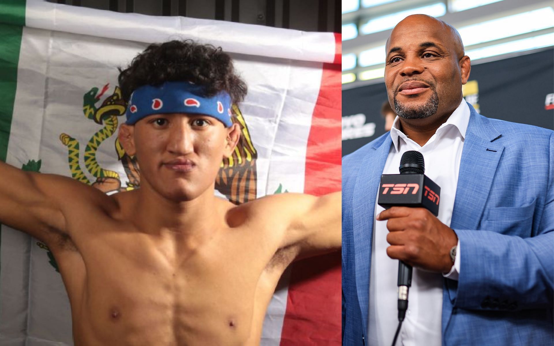 Raul Rosas Jr. (left) and Daniel Cormier (right). [Images courtesy: left image from ESPN and right image from Getty Images]