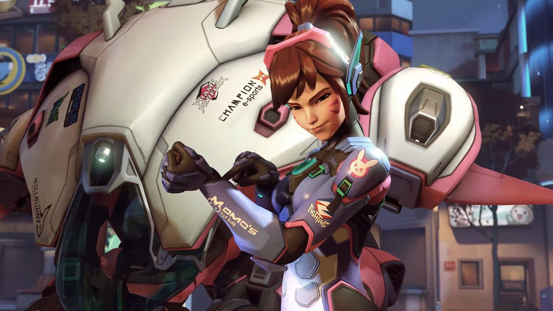 D.Va calls down her Mech (Image via Activision Blizzard)