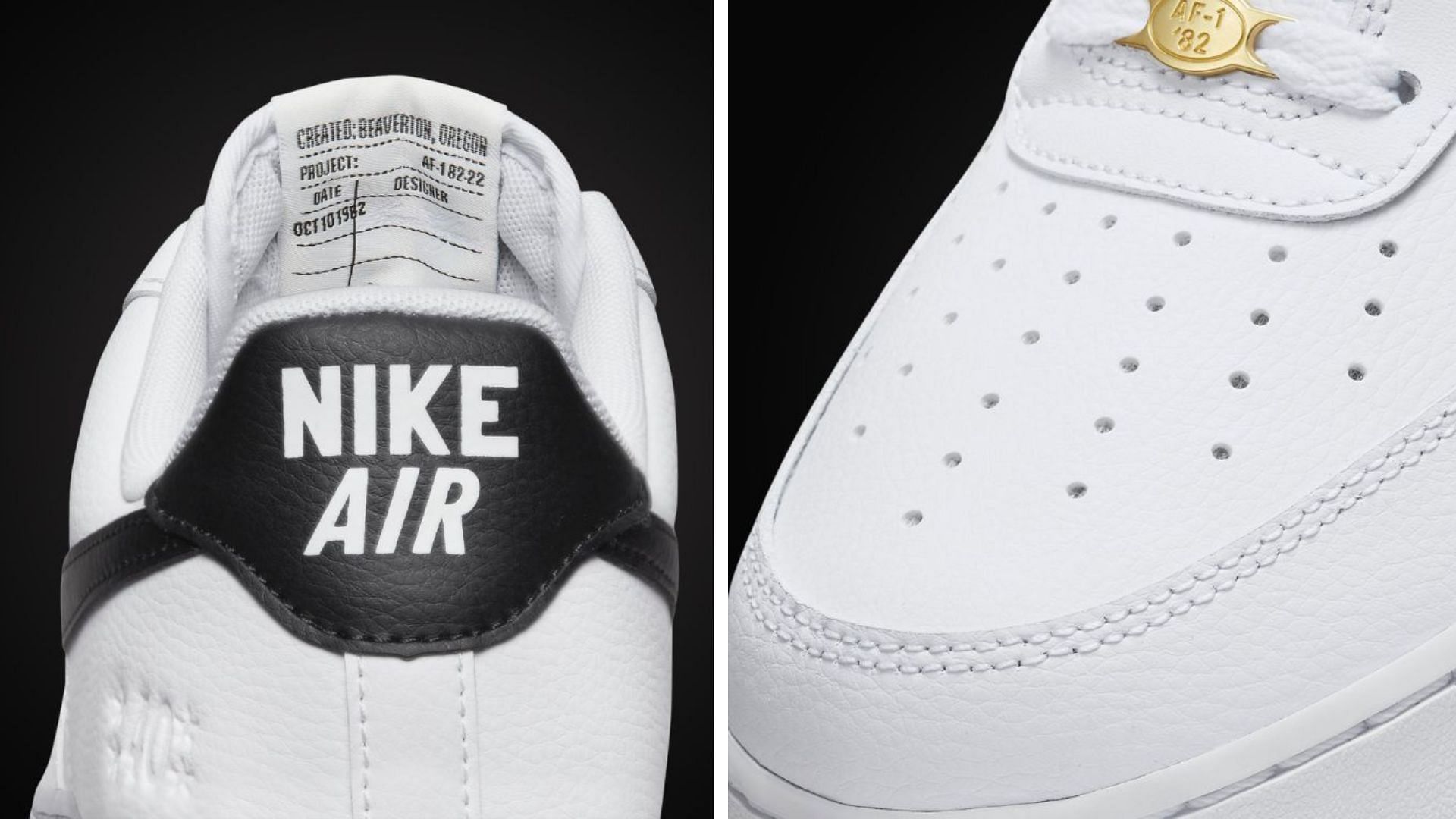 Take a closer look at the heel counters and toe caps of the impending sneakers (Image via Nike)