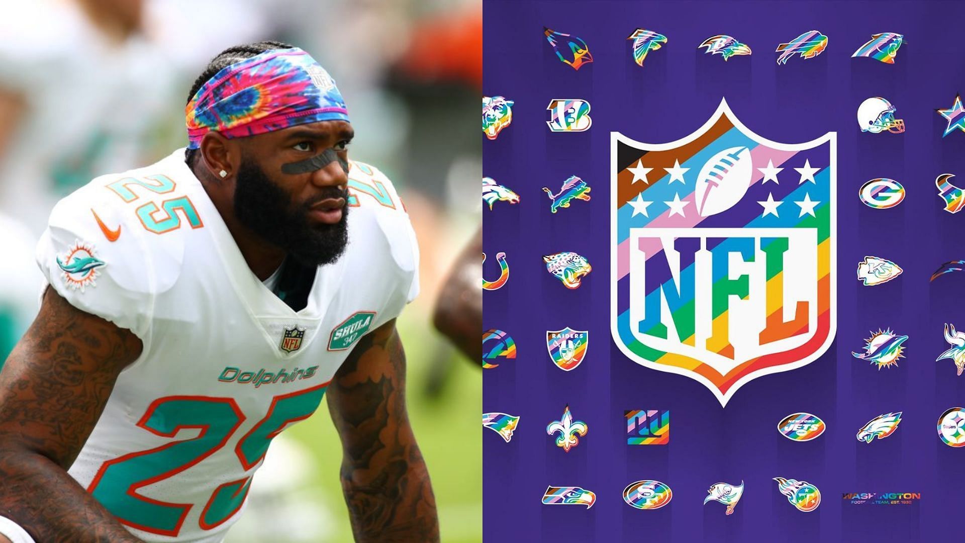 Why is the NFL wearing tie-dye and rainbow colours?