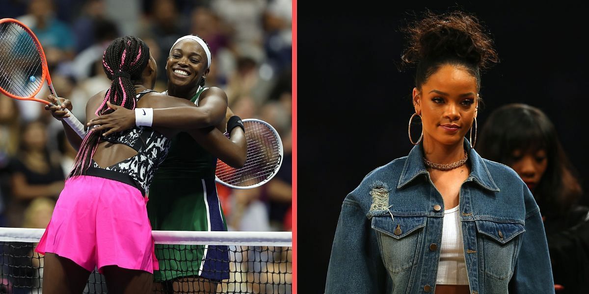 Coco Gauff and Sloane Stephens are excited about Rihanna