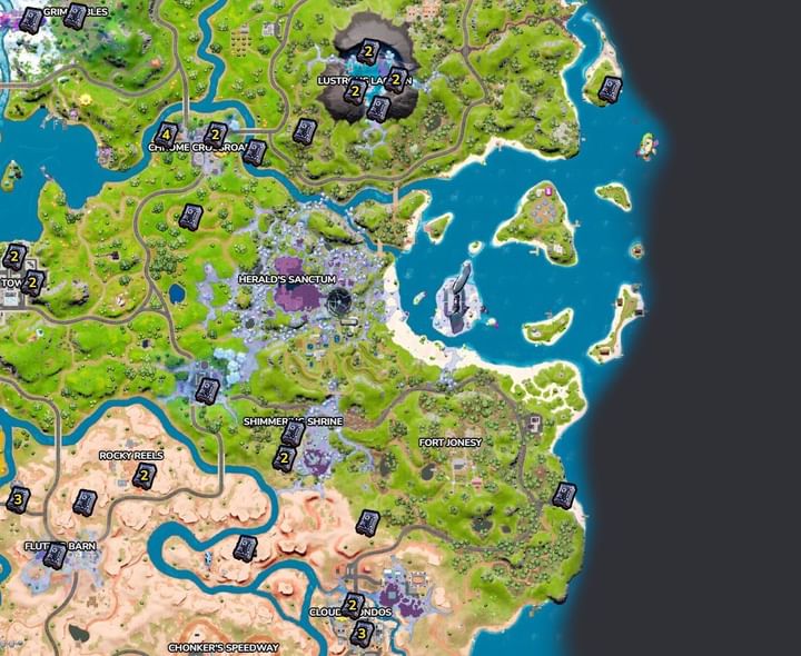 Fortnite Chapter 3 Season 4 All Safe locations