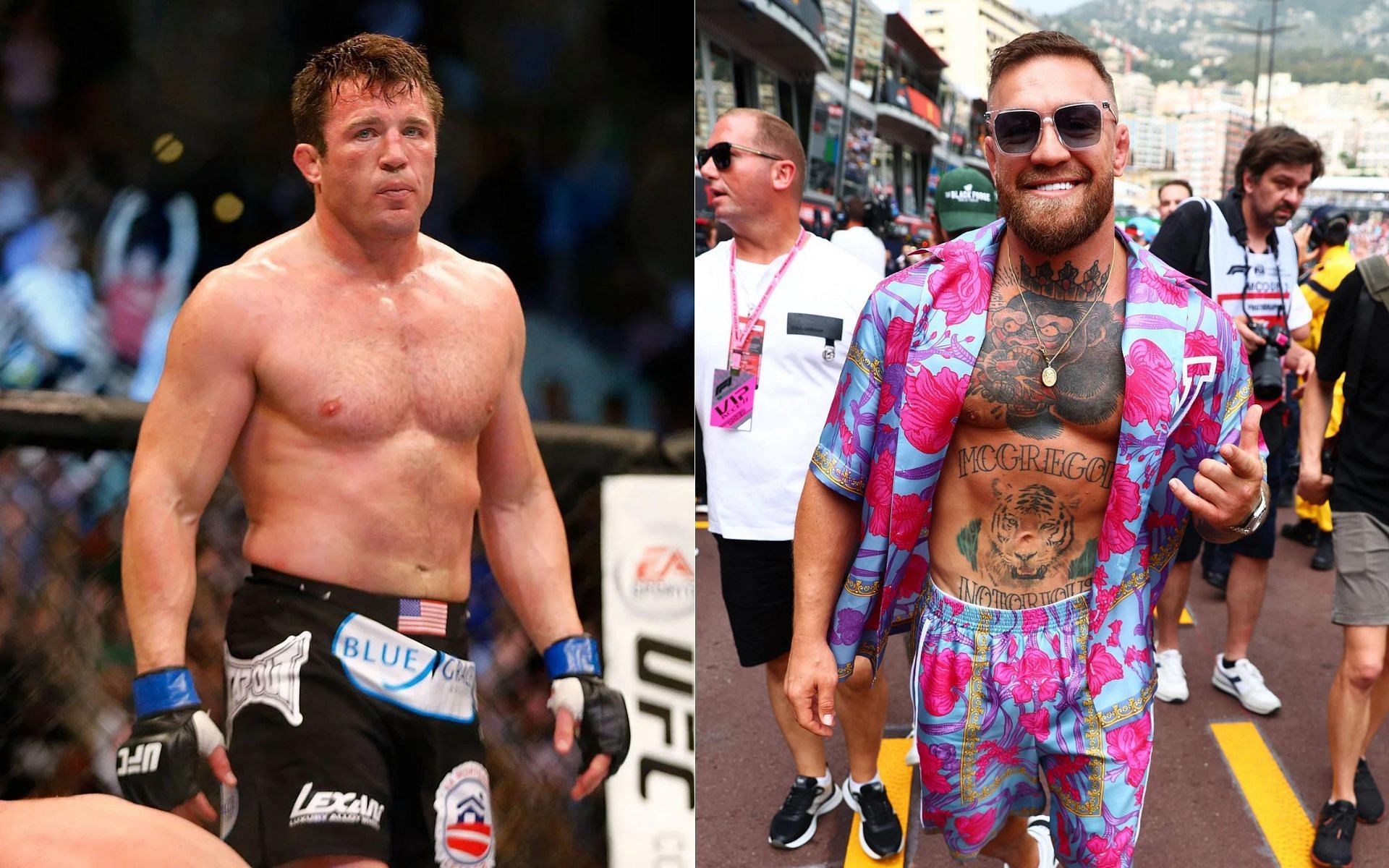 Chael Sonnen (left) and Conor McGregor (right)