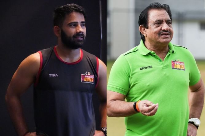 "I call him the Great Wall" - Bengaluru Bulls coach Randhir Sehrawat on why he picked Mahender Singh as captain for Pro Kabaddi 2022