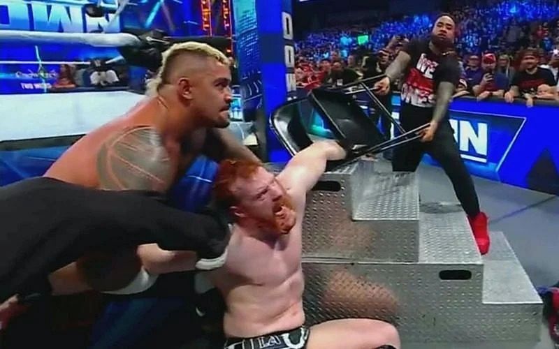 the bloodline break sheamus arm