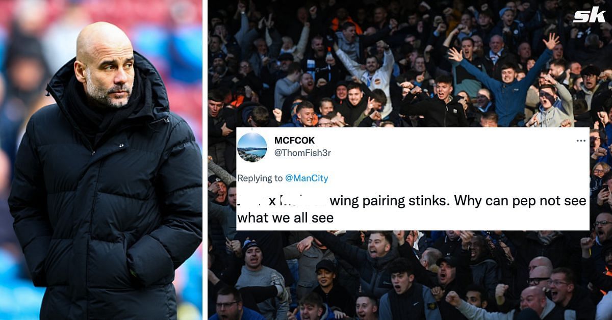 Manchester City fans unimpressed with Pep Guardiola